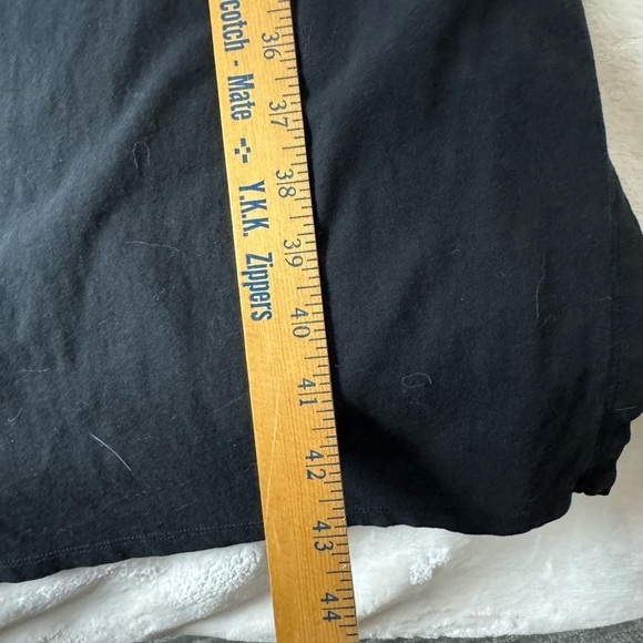 Frame T Shirt Dress Small Black Shoulder Pad Embellished Detail long - Picture 8 of 11